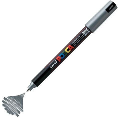 MARCADOR UNI POSCA PC-1MR PUNTA U.FINA PLATA