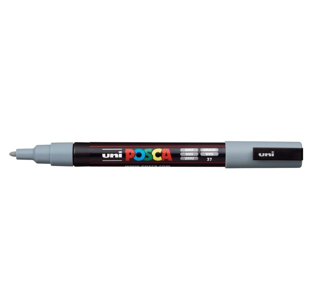 MARCADOR UNI POSCA PC-3M PUNTA MEDIA GRIS