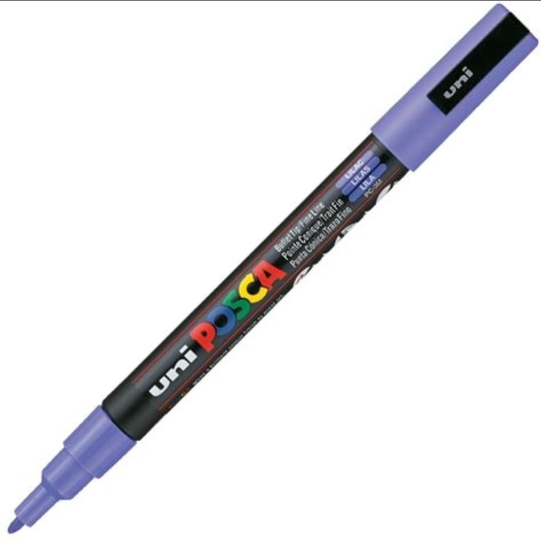 MARCADOR UNI POSCA PC-3M PUNTA MEDIA LILA