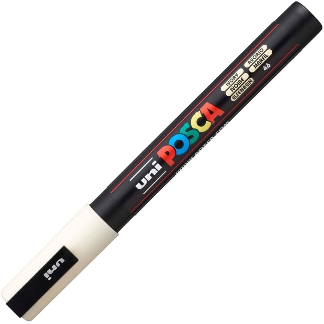 MARCADOR UNI POSCA PC-3M PUNTA MEDIA MARFIL