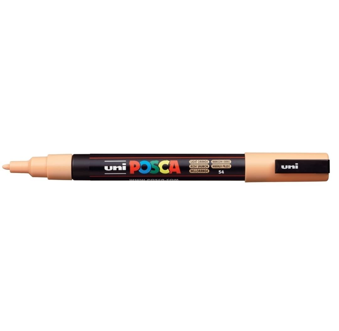 MARCADOR UNI POSCA PC-3M PUNTA MEDIA NARANJA CLARO