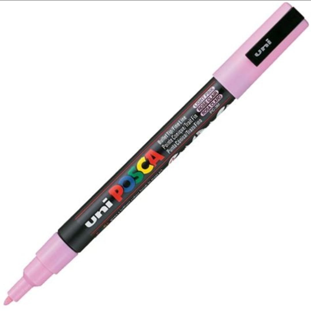 MARCADOR UNI POSCA PC-3M PUNTA MEDIA ROSA CLARO