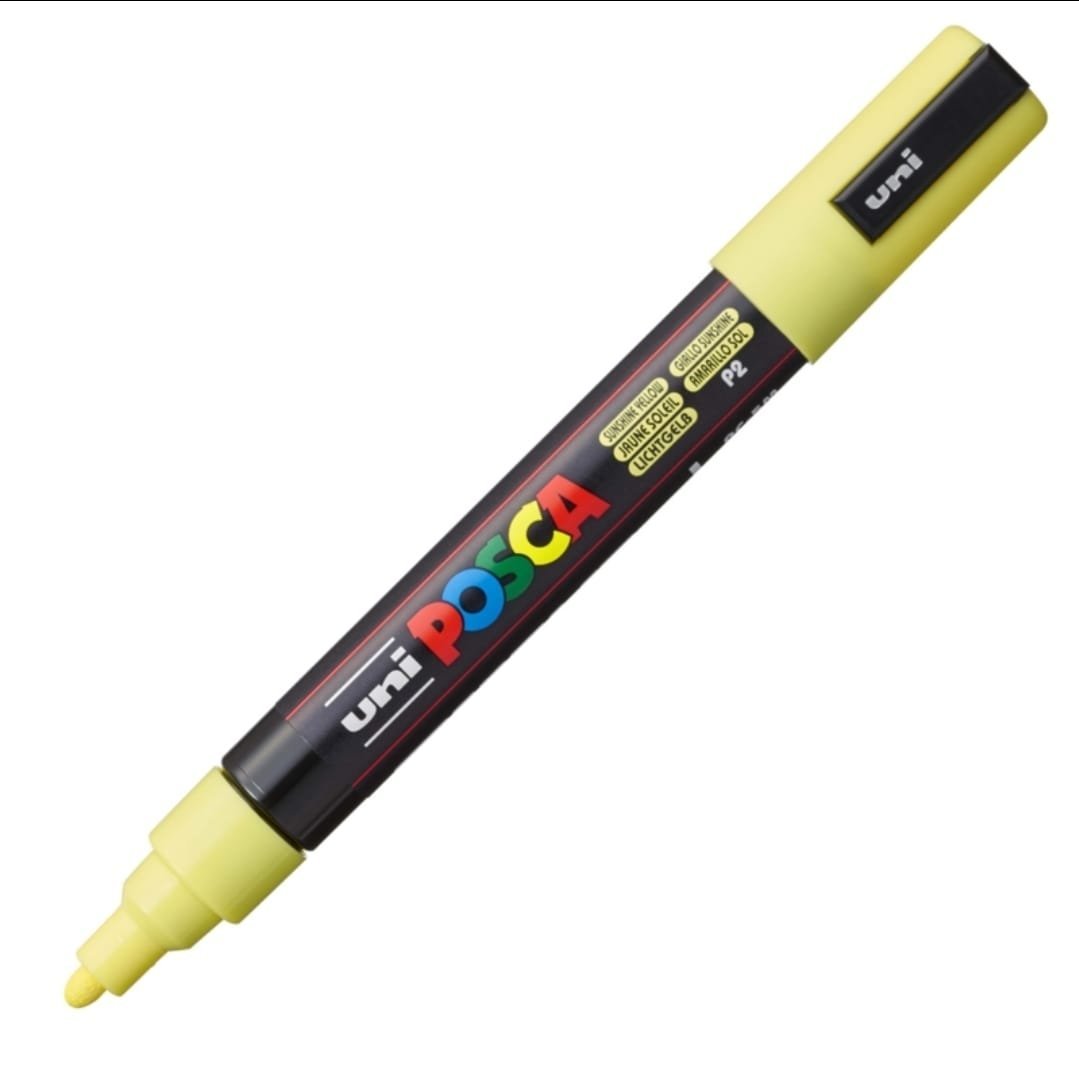 MARCADOR UNI POSCA PC-5M PUNTA GRUESA AMARILLO SOL