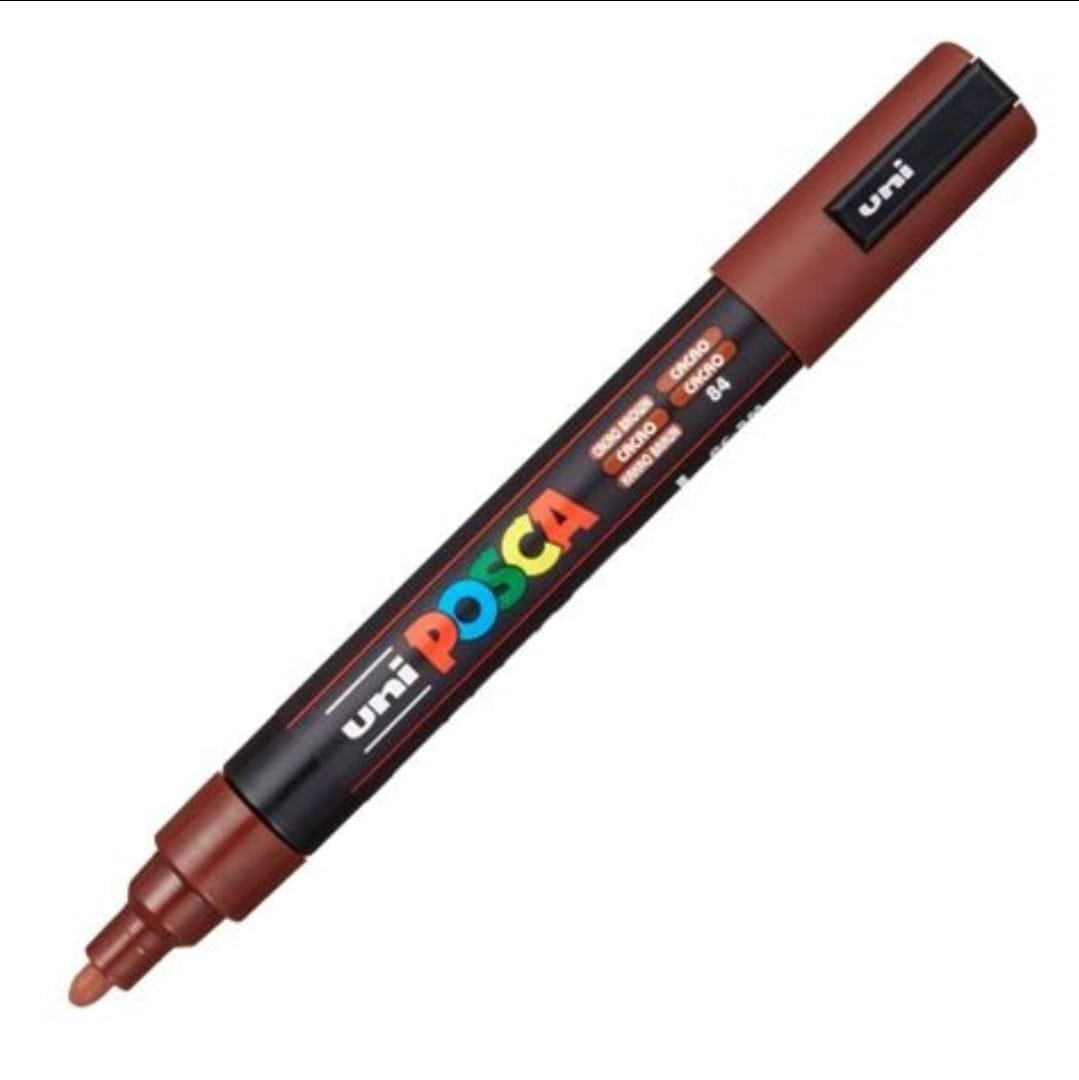 MARCADOR UNI POSCA PC-5M PUNTA GRUESA CACAO MARRON