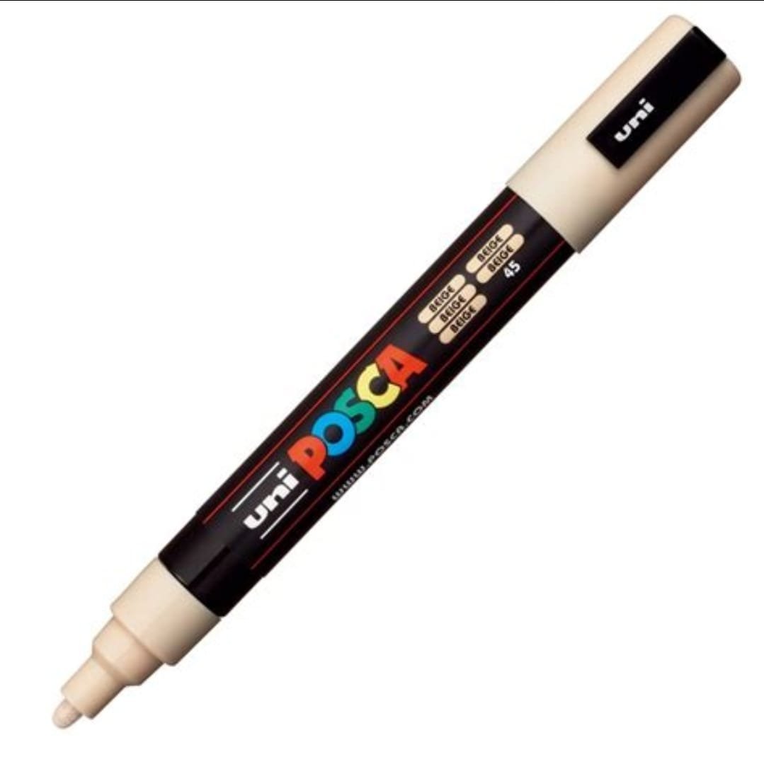 MARCADOR UNI POSCA PC-5M PUNTA GRUESA BEIGE