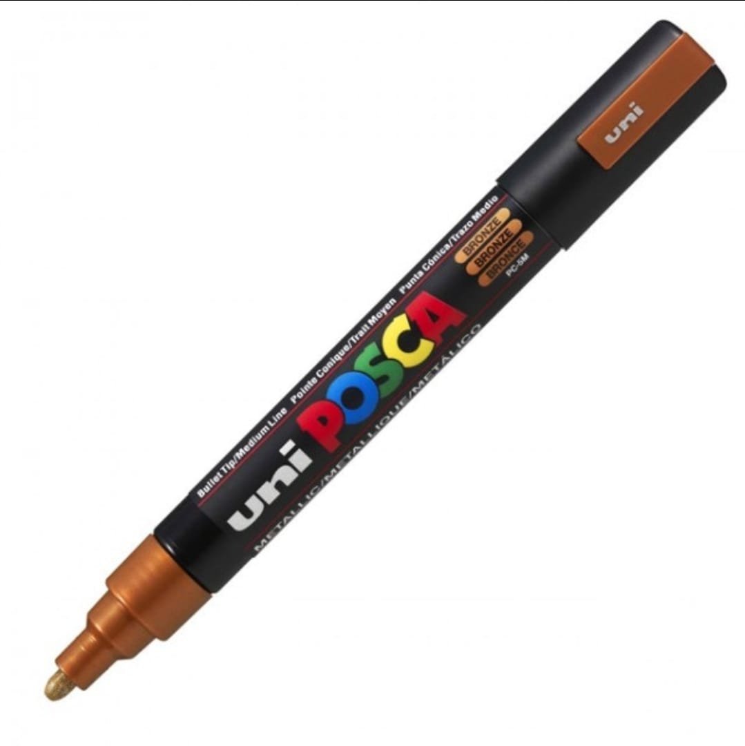 MARCADOR UNI POSCA PC-5M PUNTA GRUESA BRONCE