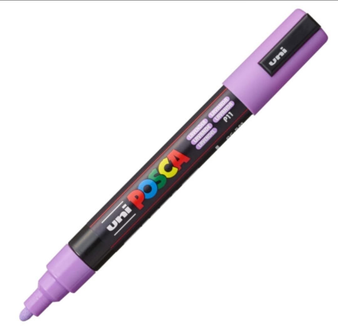 MARCADOR UNI POSCA PC-5M PUNTA GRUESA LAVANDA