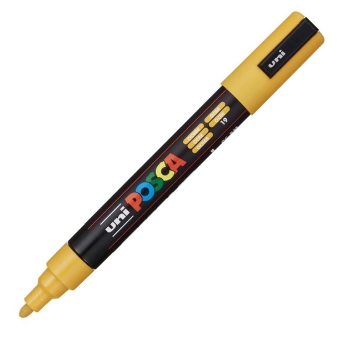 MARCADOR UNI POSCA PC-5M PUNTA GRUESA OCRE