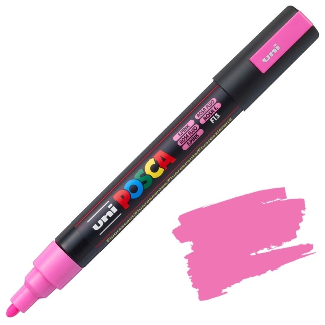MARCADOR UNI POSCA PC-5M PUNTA GRUESA ROSA FLUO