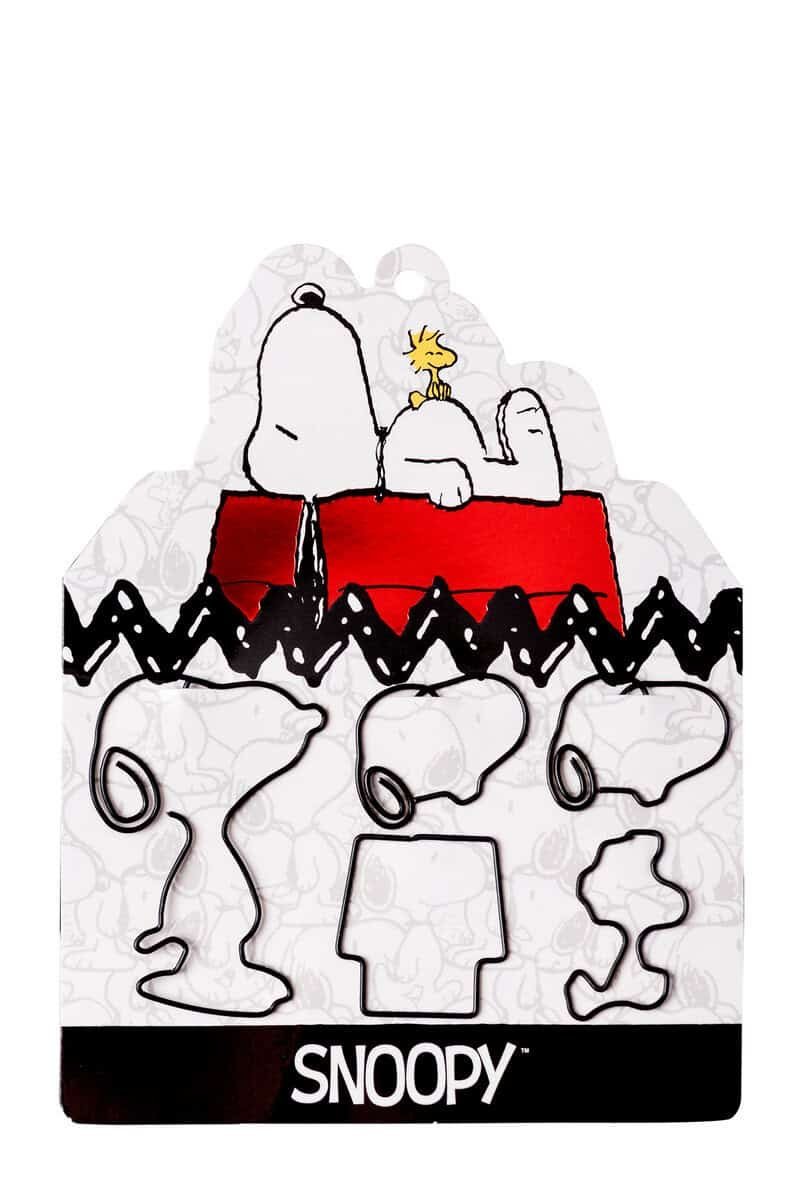 MOOVING AT WORK SNOOPY PAPER CLIPS CON FORMAS x 6   1342010406