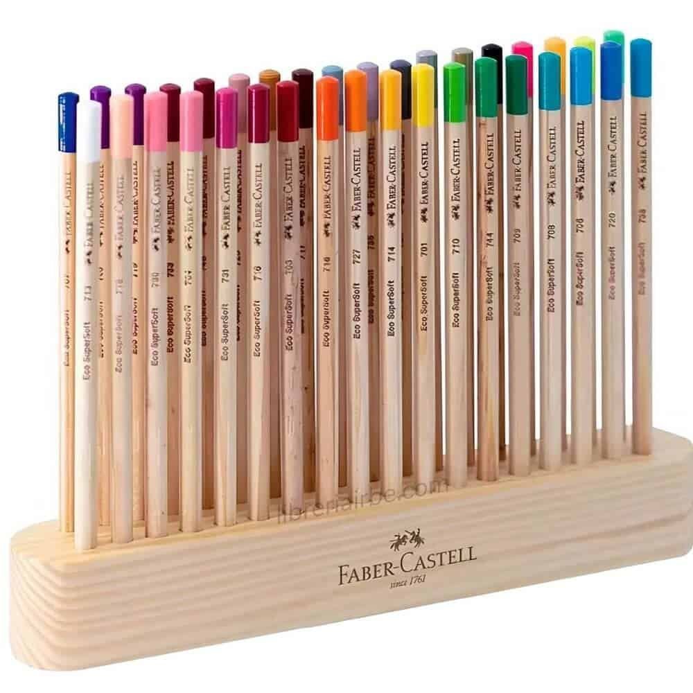 LAPIZ FABER CASTELL ECOLAPIZ SUPERSOFT NATURAL x 36 COLORES
