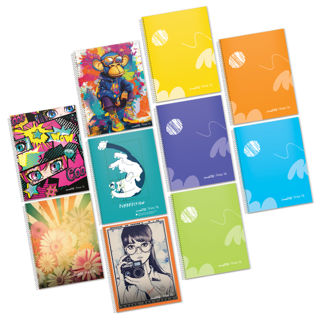 CUADERNO LEDESMA ESPIRAL 22×,29 70 HOJAS LINEA 16 LC RAYA