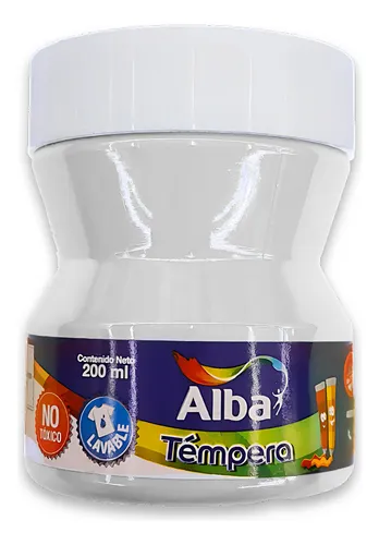 TEMPERA ALBA ESCOLAR 100 ml  BLANCO