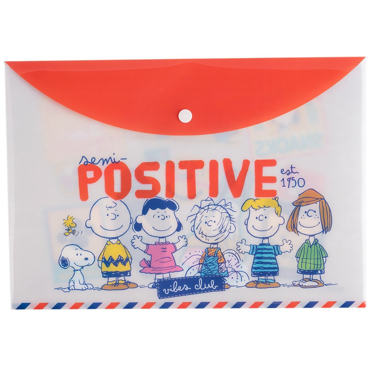 SOBRE PLASTICO MOOVING CON BOTON SNOOPY  1342170202