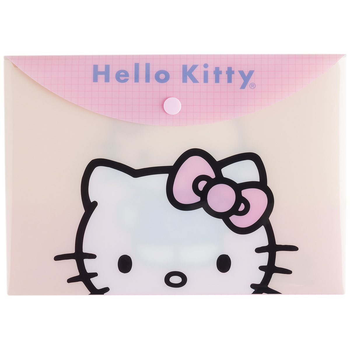 SOBRE PLASTICO MOOVING A5 CON BOTON HELLO KITTY 1652170201