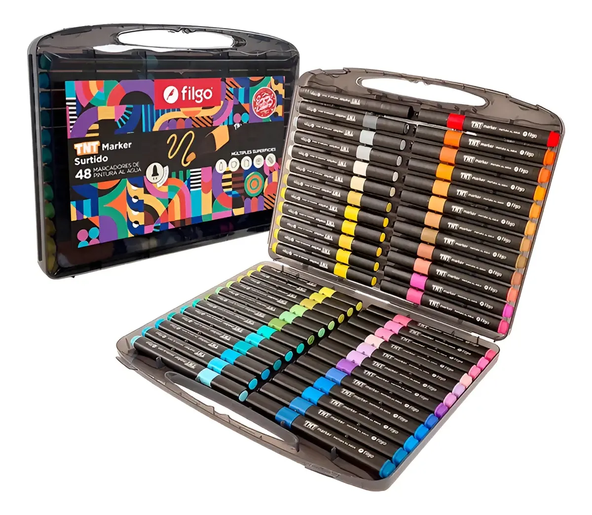 MARCADOR FILGO TNT PINTURA ACRILICA  x 48 COLORES