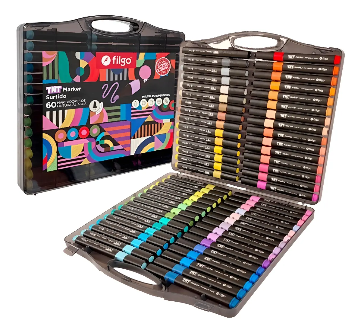 MARCADOR FILGO TNT PINTURA ACRILICA  x 60 COLORES