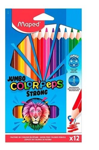 LAPIZ MAPED COLOR JUMBO STRONG  X 12      863312