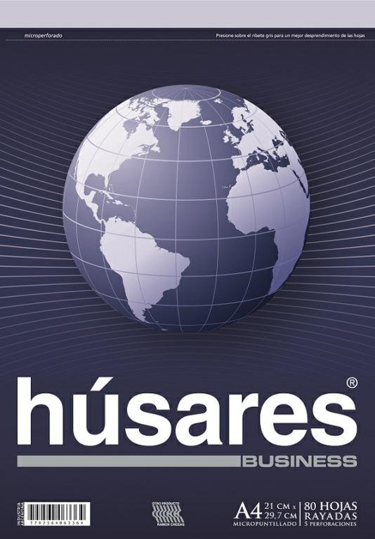 BLOCK HUSARES A4 80 H BUSINESS RAYA 6336