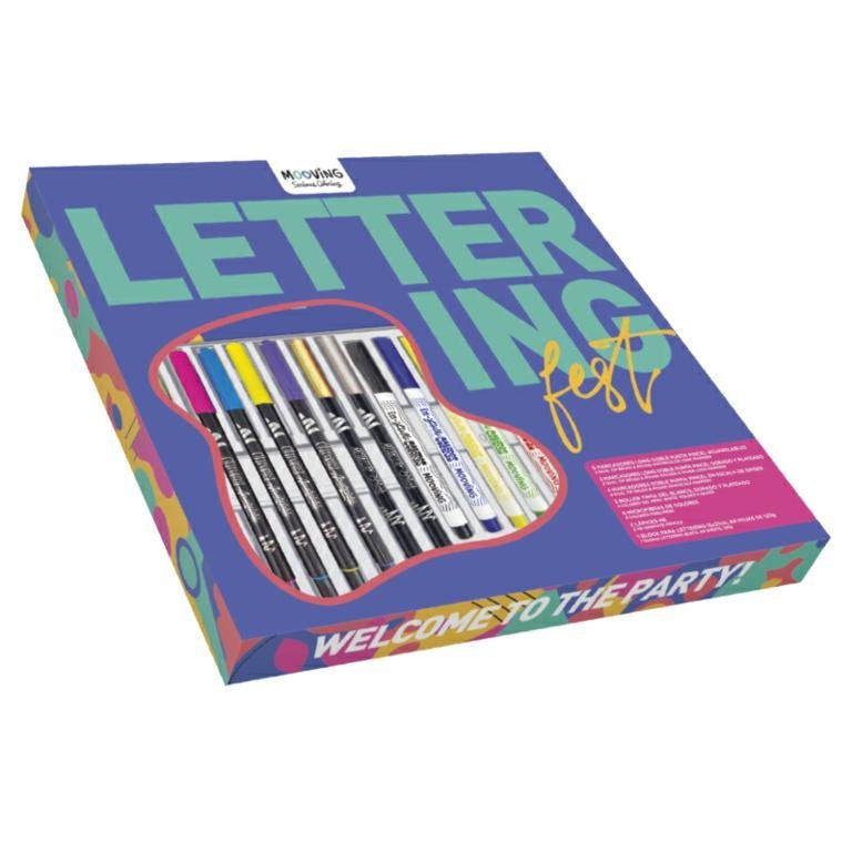 KIT COLORING LETTERING FEEST x 23 UNIDADAS 3119923
