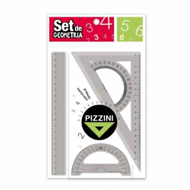 SET DE GEOMETRIA PIZZIN 3 PIEZAS       4203