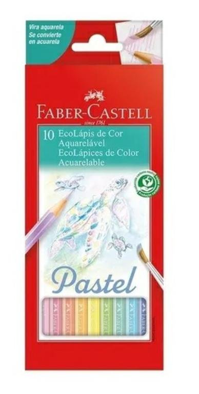 LAPIZ FABER CASTELL ECOLAPIZ x 10 PASTEL ACUAREL