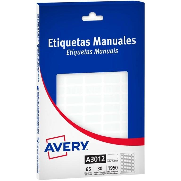 ETIQUETA BLANCA AUTOADHESIVO OJALILLOS  3081