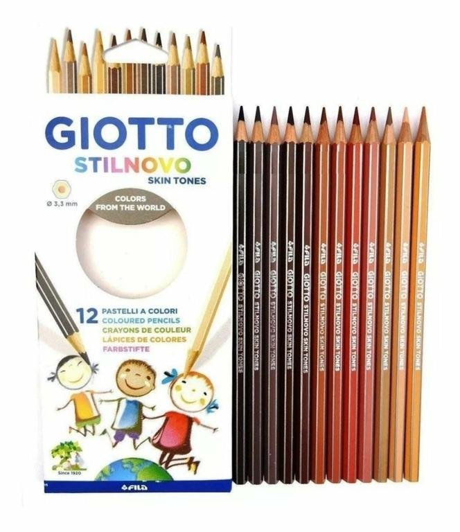 LAPIZ GIOTTO SKINTONES x 12 COLORES