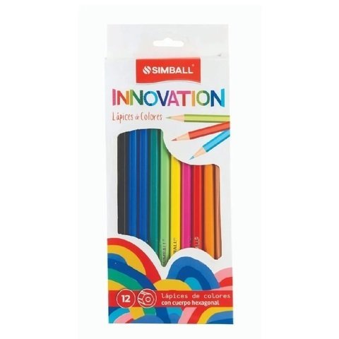 LAPIZ SIMBALL INNOVATION COLOR X 12 LARGOS