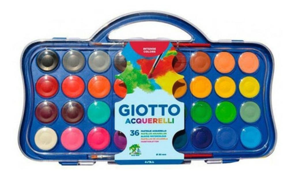 ACUARELA GIOTTO CON TAPA x 36 COLORES