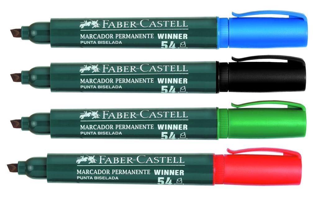 MARCADOR FABER CASTELL PCHAN PERM 54 NEGRO