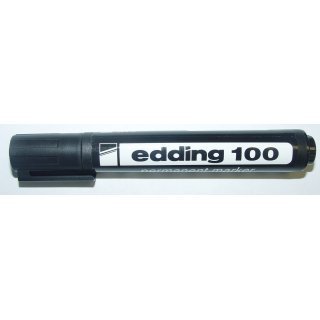 MARCADOR EDDING  100 PERMANENTE NEGRO P/REDONDA