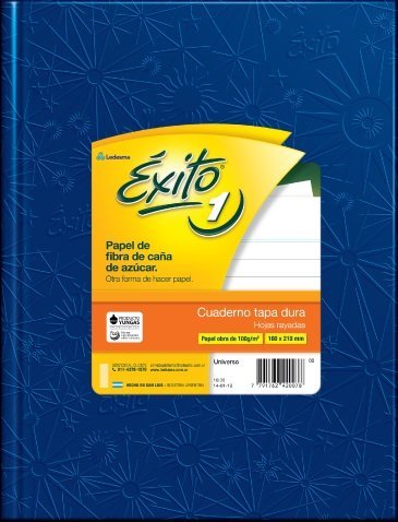 CUADERNO EXITO E1 TAPA DURA 48 HOJAS ARAÑA AZUL RAYA