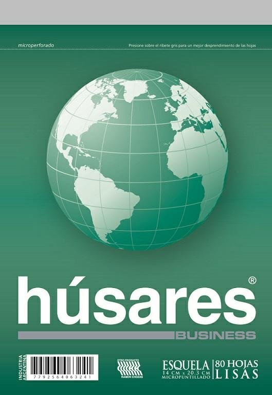 BLOCK HUSARES ESQUELA 80 H BUS LISO 6324