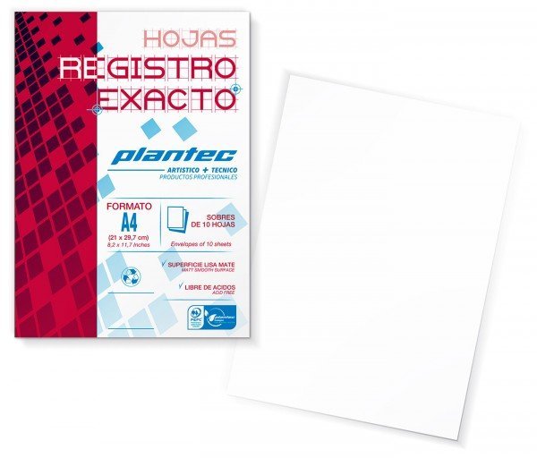 PAPEL PLANTEC REGEXACTO A4 210 GRA x10 HS   15402