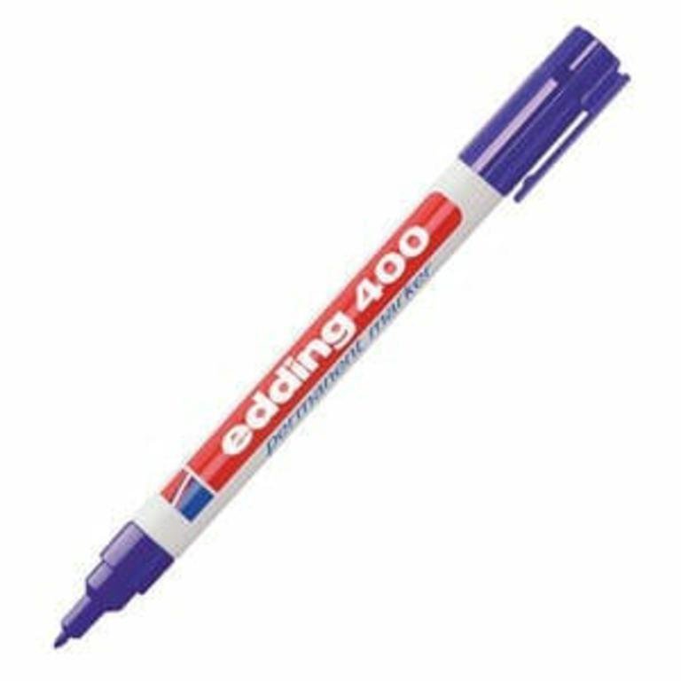 MARCADOR EDDING  400 PERMANENTE VIOLETA P/FINA
