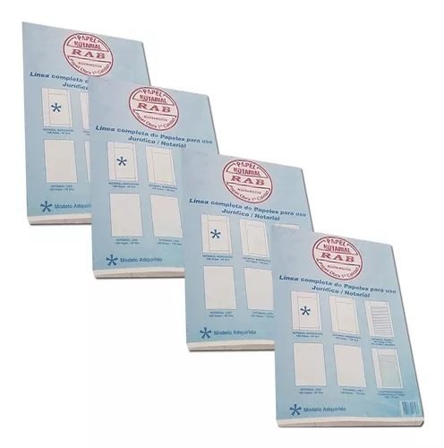 PAPEL NOTARIAL LISO MARGINADO x 100 2140