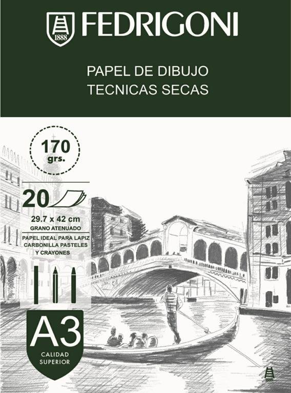 PAPEL FEDRIGONI RUGOSO 170 GRS A3 x 20 HS 640990