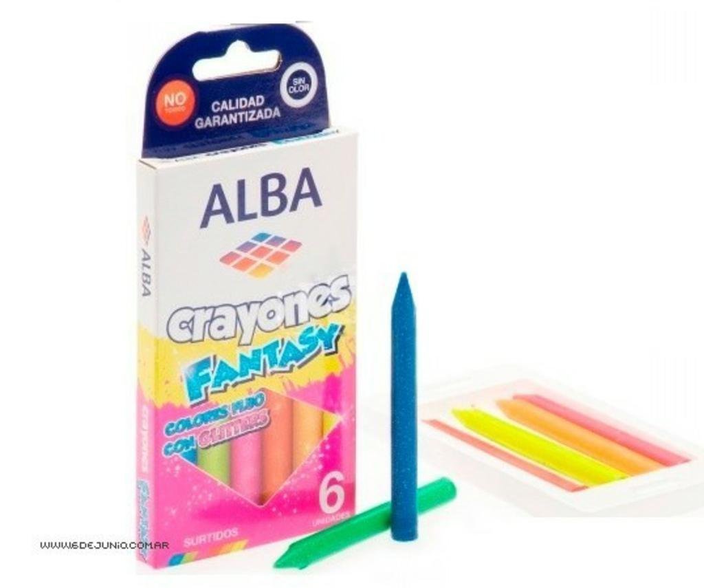 CERA ALBA FLUO   X  6 COLORES            825