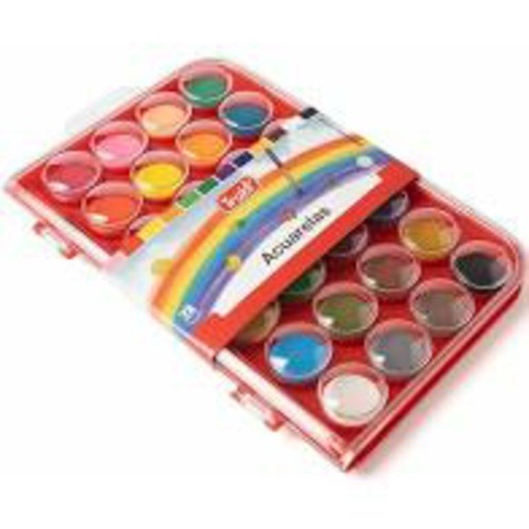 ACUARELA TRABI ESTUCHE RIGIDO x 28 COLORES