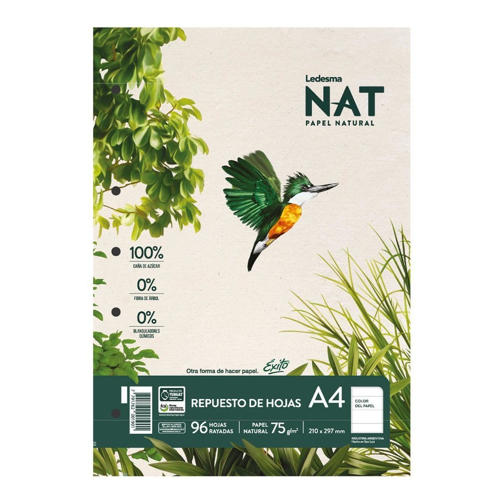 REPUESTO EXITO A4 NAT x 96 HOJAS RAYA
