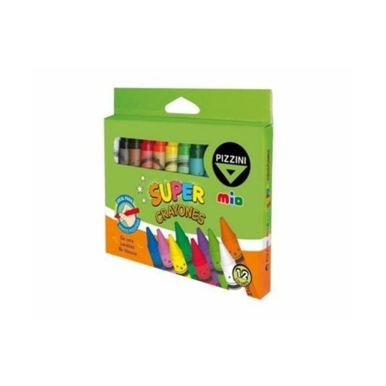 CERA PIZZINI SUPER x 12 COLORES               9212