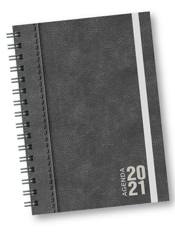 AGENDA 2024 ONIX 16X22 UOMO BLCK ESPIRAL HXD
