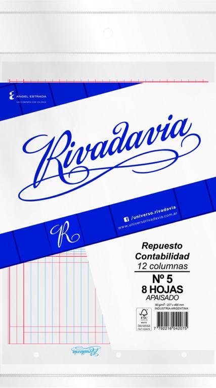 REPUESTO  RIVADAVIA Nº5 CONTABILIDAD 12 COLUMNAS