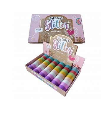 CINTA ADHESIVA WASHI GLITTER x 4 MTS   055750