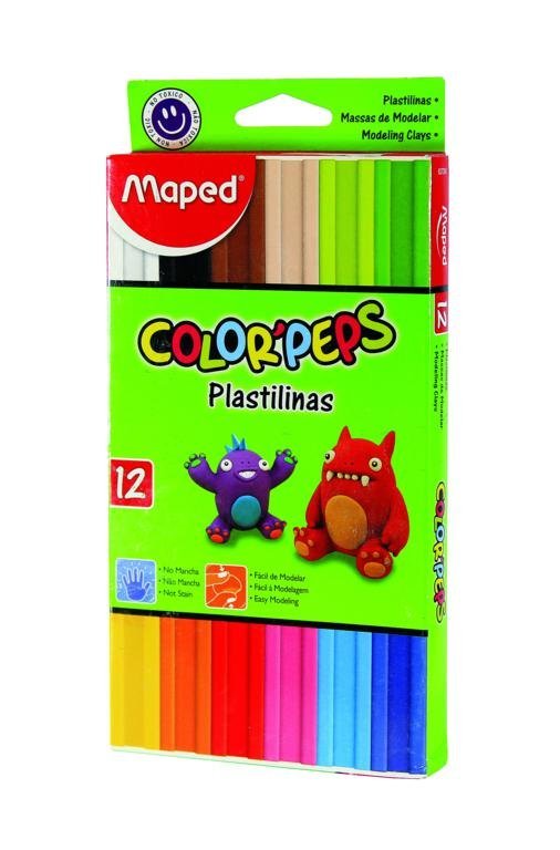 PLASTILINA MAPED X 12 COLOR PEPS  827201