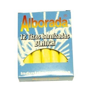 TIZA ALBORADA BLANCA x 12 U