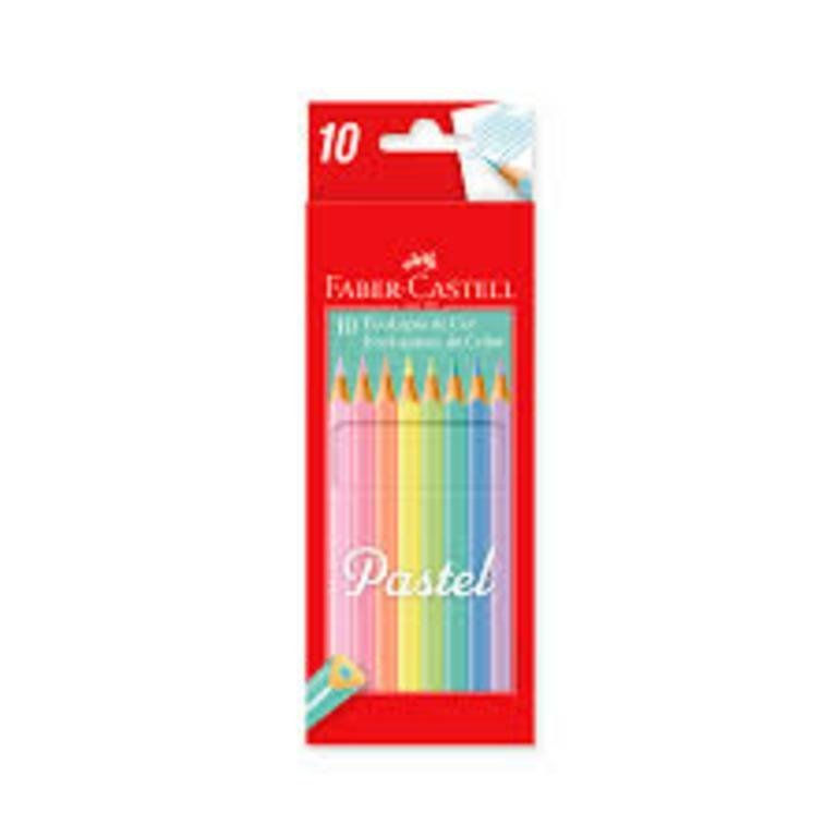 LAPIZ FABER CASTELL ECOLAPIZ x 10 PASTEL   120510P