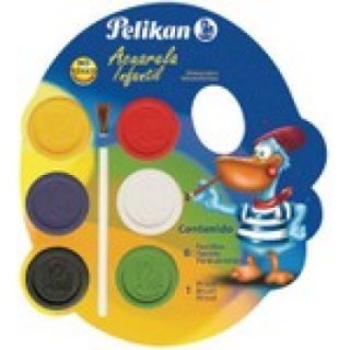 ACUARELA PELIKAN X  6 COLORES