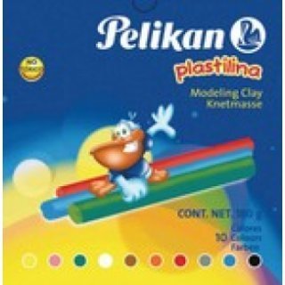 PLASTILINA PELIKAN SURTIDA X 10